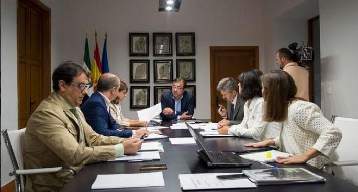 Reunión del Consejo de Gobierno de la Junta de Extremadura durante el pasado mes de agosto. TWITTER @JUNTA_EX