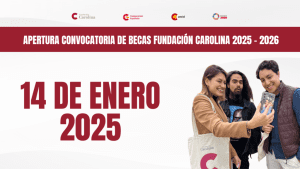 14 de enero de 2025 becas de fundación carolina