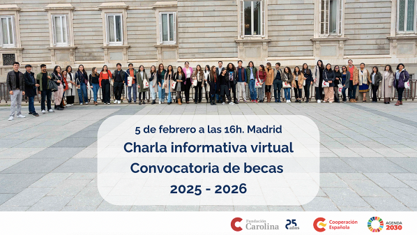 Charla sobre becas fundación carolina